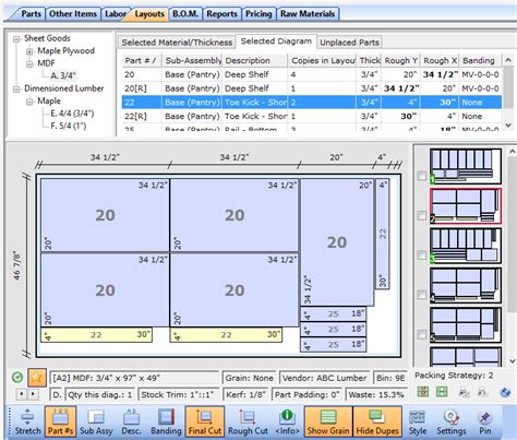 steel cabinet software|cabinet cutting software example.